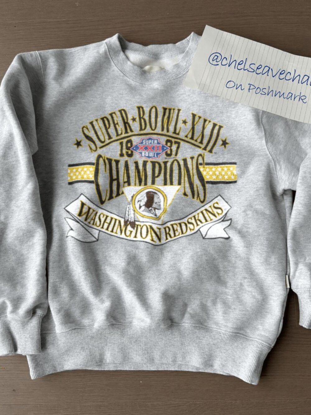1988 Washington Redskins Super Bowl Champions Sweatshirt, Washington Commanders